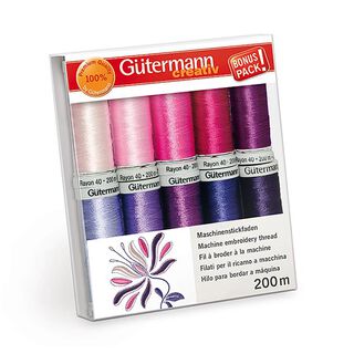 Machineborduurgarenset Rayon 40 2 | BONUS PACK! | Gütermann creativ, 