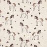 Katoenjersey Glitter bloemenpaard | Poppy Fabrics – natuur/goud,  thumbnail number 1