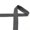 Biasband Katoenjersey Mix [20 mm] – anthraciet,  thumbnail number 2