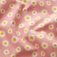 Decostof Half panama Kleine paardenbloemetjes – zalm/wit,  thumbnail number 2