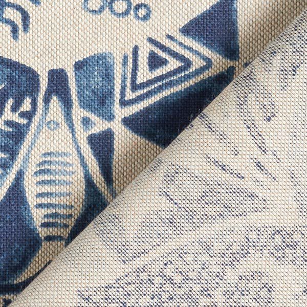 Decostof half panama Maritiem – blauw/natuur, image number 4
