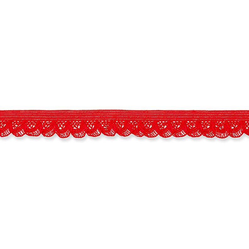 Elastische ruche [15 mm] – rood,  image number 2