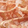 Kanten stof romantische bloemen – zalm/vanillegeel,  thumbnail number 2