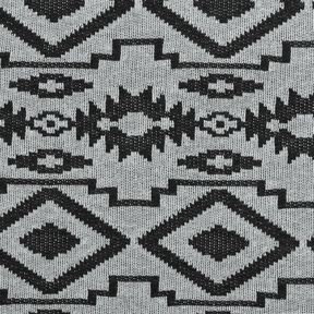 Ikat-patroon van gebreide stof – grijs/zwart, 