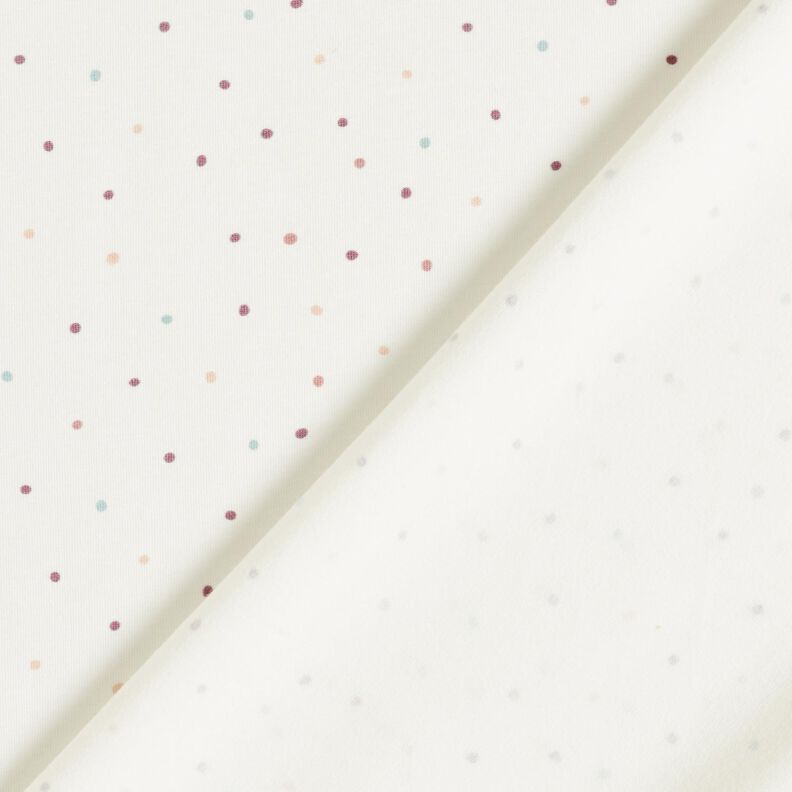 Katoenjersey kleurrijke stippen – ecru,  image number 4