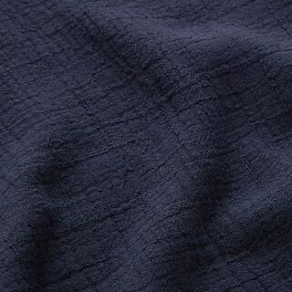 Bamboe Mousseline/dubbel gehaakte stoffen Structuur – marineblauw, 