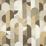 Verduisteringsstof abstracte bogen – kaki/licht taupe,  thumbnail number 1