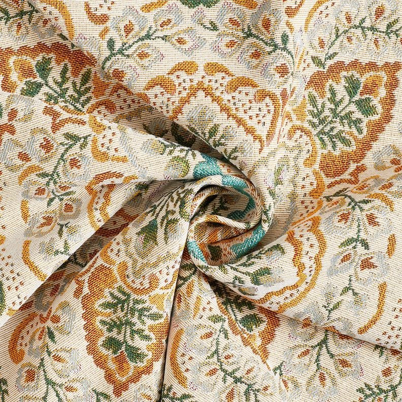 Decopaneel Gobelin grote mandala – mosterd/lichtbeige,  image number 3