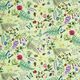 Outdoorstof Canvas wilde bloemen & insecten – pastelgroen,  thumbnail number 1