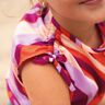 Katoensatijn Retro golven| Poppy Fabrics – purper/oranje,  thumbnail number 7