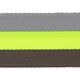 Tassenband neon [ 40 mm ] – neongeel/grijs,  thumbnail number 1