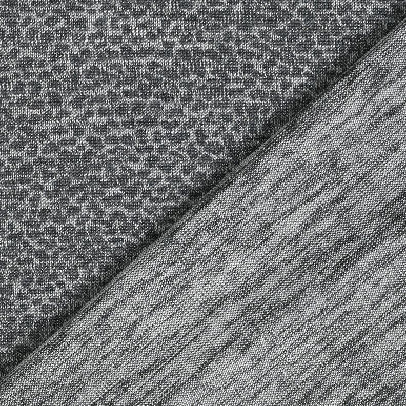 Jacquard jersey luipaardpatroon – zilver/grijs,  image number 3