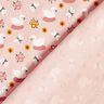Katoenjersey schattige zwanen – lichtroze/wit,  thumbnail number 4