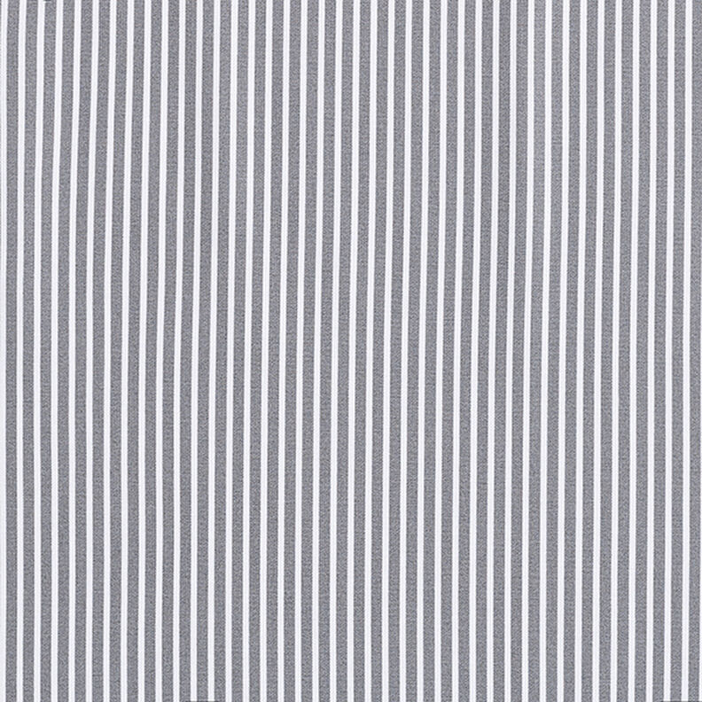 Katoenpopeline Strepen – grijs/wit,  image number 1