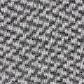 Linnen-katoenmix visgraat – zwart, 