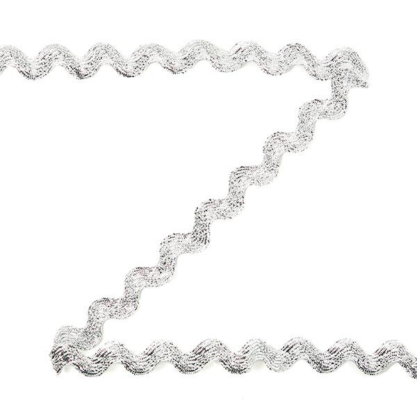 Zigzagband lurex [12 mm] - zilver,  image number 1