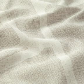 Vitragestof Linnen-mix Formulieren  – licht taupe/natuur, 
