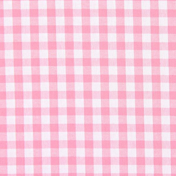 Katoenen stof Vichy - 1 cm – roze,  image number 1