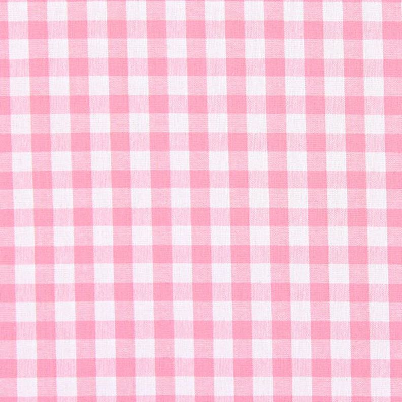 Katoenen stof Vichy - 1 cm – roze,  image number 1