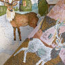 Decostof Gobelin Winterlandschap – ivoor/licht turkoois,  thumbnail number 4