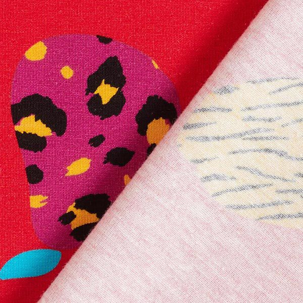 Katoenjersey dierlijke vruchten | DIY Eule – rood, image number 5