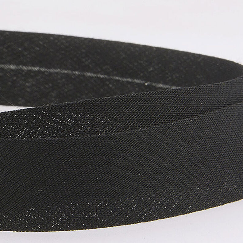 Biasband Polycotton [20 mm] – zwart,  image number 2