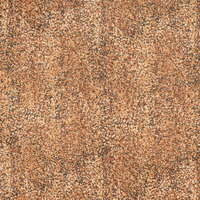 Crêpe chiffon vlekken en gouden stippen – bruin/goud metallic, 