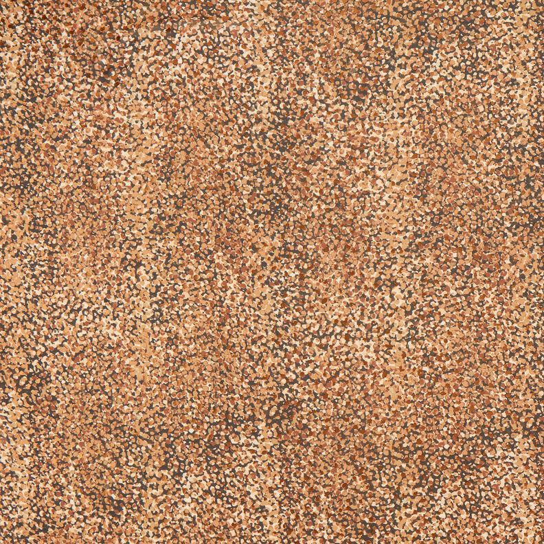 Crêpe chiffon vlekken en gouden stippen – bruin/goud metallic, image number 1