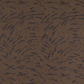 Romaniet jersey ruwe abstracte strepen – zwartbruin, 