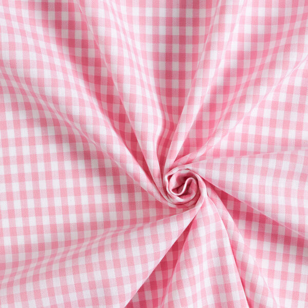 Katoenen stof Vichy - 0,5 cm – roze, image number 2