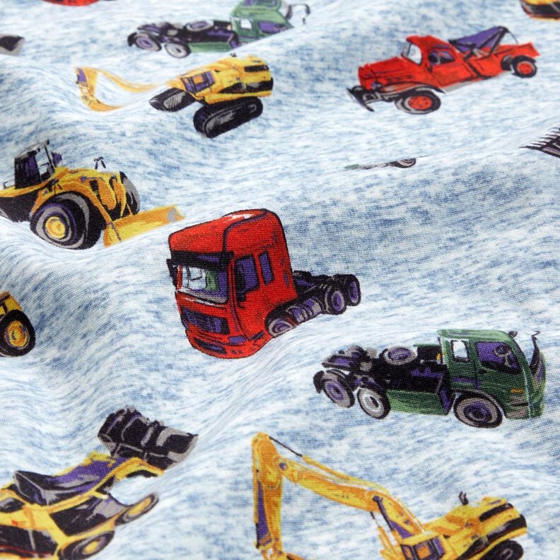 Alpenfleece Vrachtwagens en graafmachines – jeansblauw/grijs,  image number 2