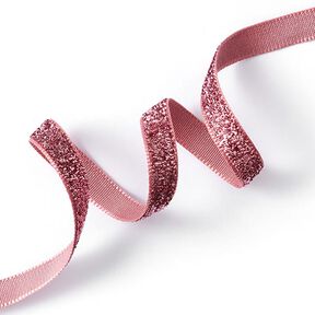 Fluweelband Effen Metallic [10 mm] – rosé goud metallic, 