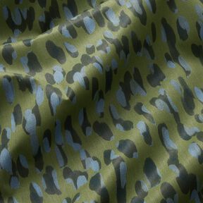 Outdoorstof Canvas grote stippen – pijn/blauw, 