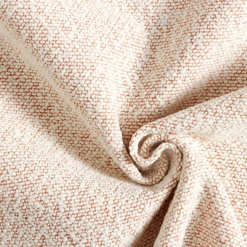 Outdoorstof fijne bouclé – zalm/ecru,  image number 1