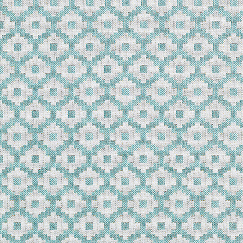 Outdoorstof jacquard Ruiten – mint,  image number 1