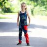 Katoenjersey Jeanslook regenboogdraak | Glitzerpüppi – zwart blauw/indigo,  thumbnail number 6