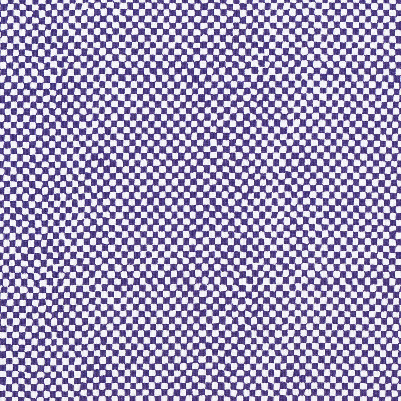 GOTS Katoenjersey Mini geruit | TCC x LOOKS by Wolfgang Joop – blauwlila/wit,  image number 1