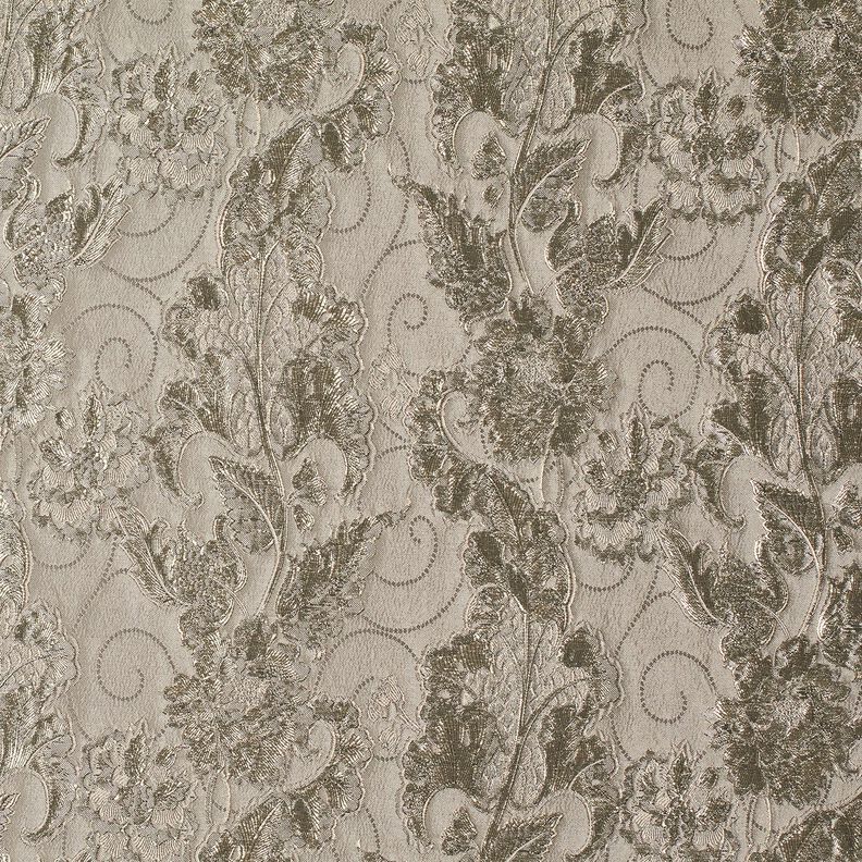 Kledingsjacquard Brokaat Bloemen – taupe,  image number 5