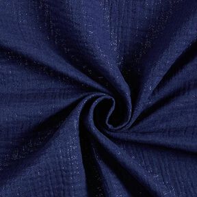 Mousseline/dubbel gehaakte stoffen Fijne glinsterende stippen| by Poppy – marineblauw, 