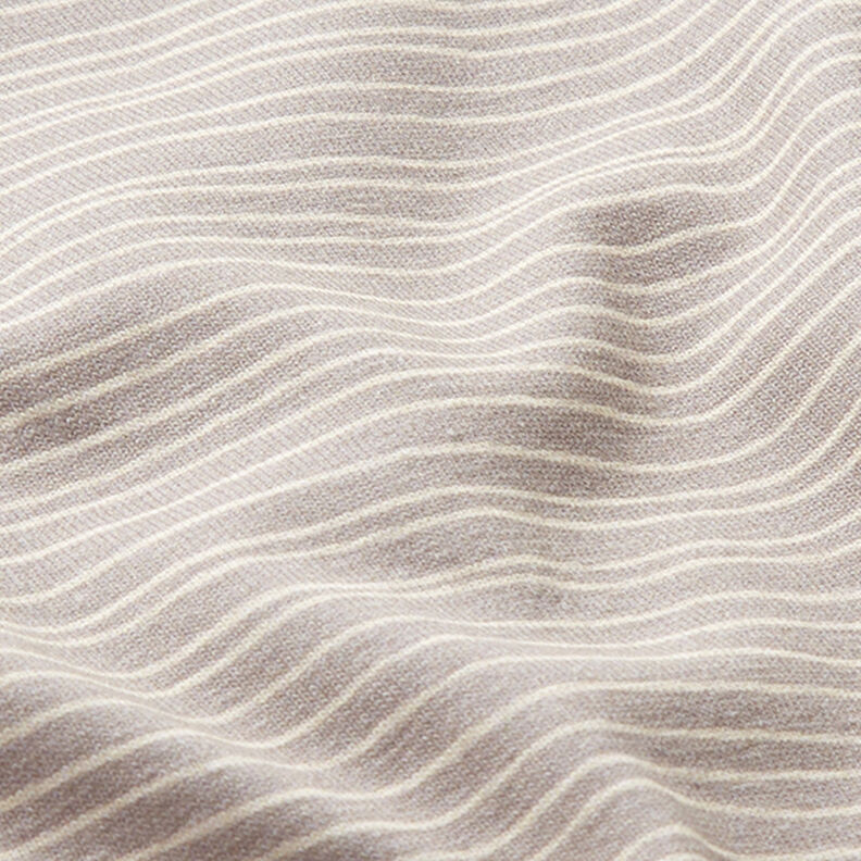 Katoenjersey smalle strepen – lichtgrijs,  image number 2