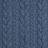 Jerseyjacquard cloqué kabelsteekpatroon – jeansblauw,  thumbnail number 1