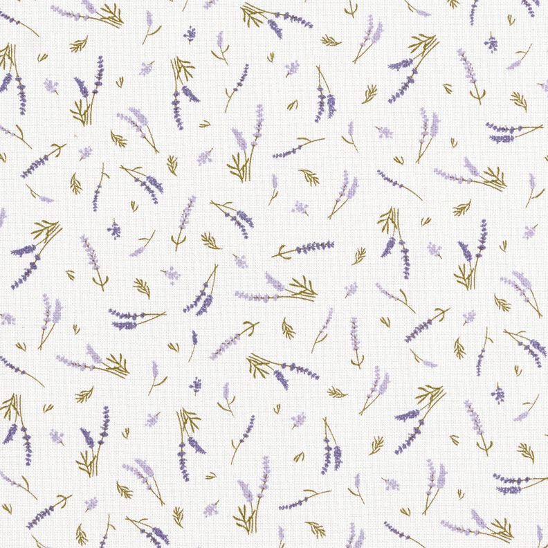Decostof Half panama kleine lavendeltakken – ivoor/lavendel,  image number 1