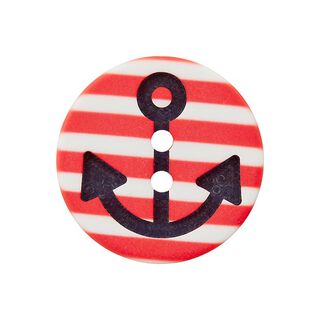 Polyesterknoop ankerstrepen - rood, 