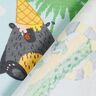 Katoenjersey Dieren gaan op vakantie – babyblauw,  thumbnail number 4