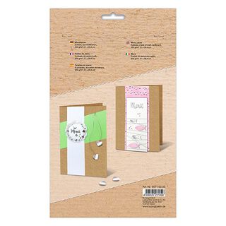 Menukaarten van kraftkarton 200 g/m² [ 6 Stuk ] – anemoon, 