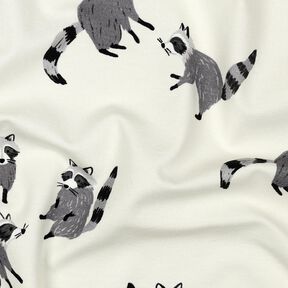 Katoenjersey Wasberen Digitaal printen | Poppy Fabrics – ecru, 
