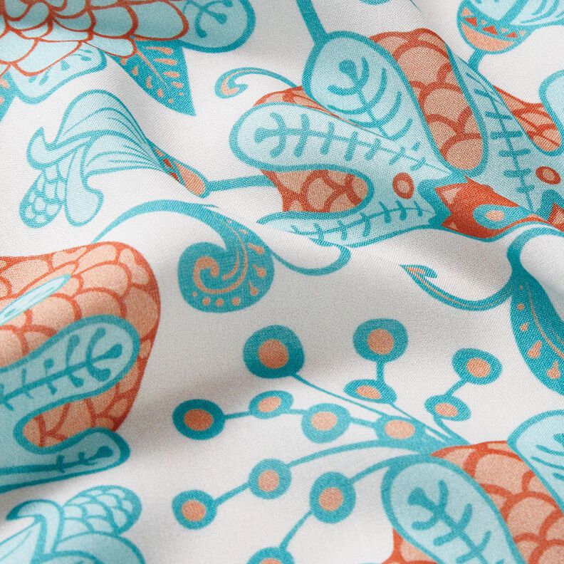 Viscose Voile Ibiza bloemen – lichtbeige,  image number 6