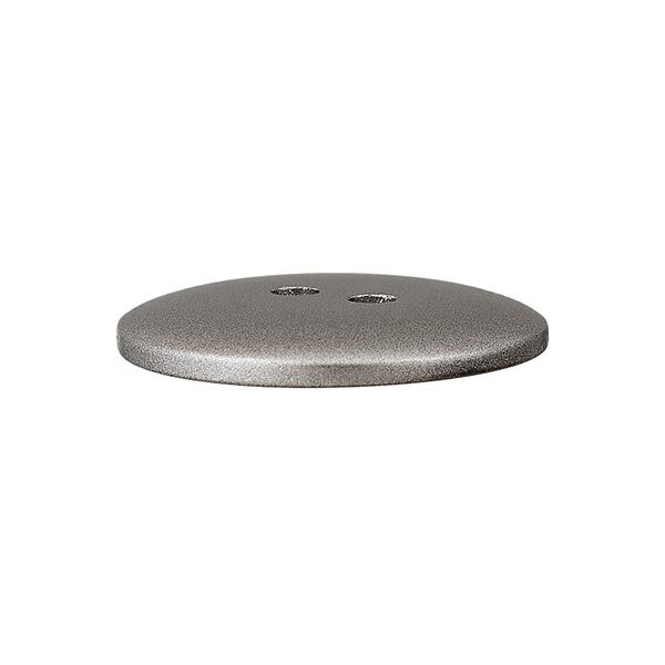 Polyester knoop Metallic 2-gats – zilver, image number 2
