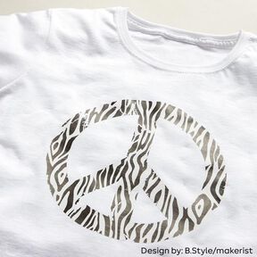 Flexfolie ontwerp zebra Din A4 – zwart/wit, 