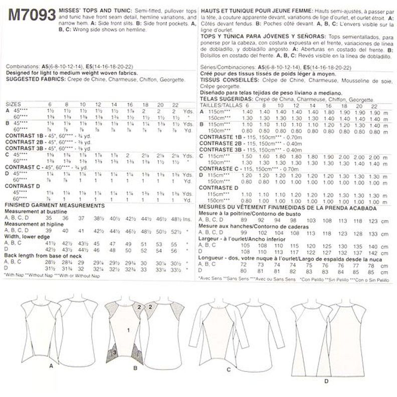 Tops|tuniek, McCalls 7093 | 32 - 48,  image number 11